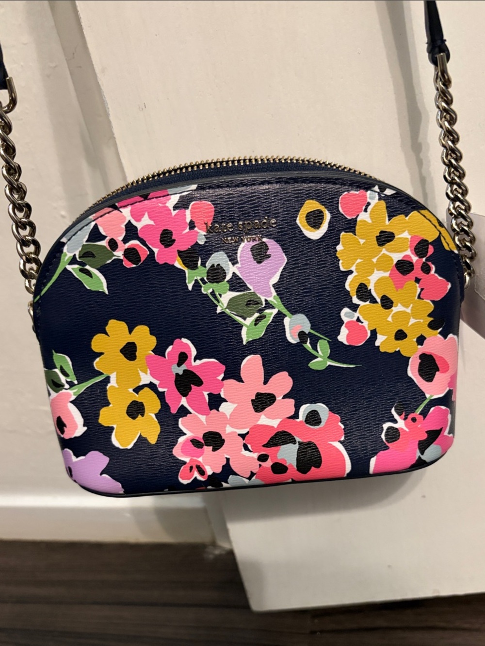 kate spade Navy Floral Crossbody Bag